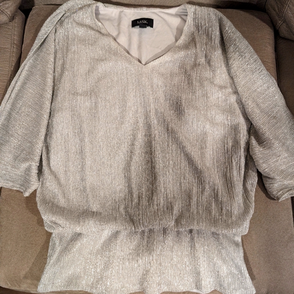 Shimmer Open Shoulder Top